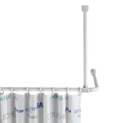 Zuhangzó a zuhanyfüggöny rúdhoz, Ø 2 cm, 57 cm, WENKO, fehér