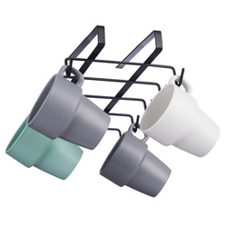 Fém tartó 10 bögre számára, fúrás nélküli szerelés