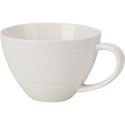 Elegáns porcelán kávéscsésze, nagy füllel, 450 ml