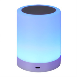 Érintésvezérelt LED asztali lámpa, színváltós, USB töltésű