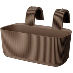 Virágcserép, erkélyre, fogantyúval, 21 x 29 cm