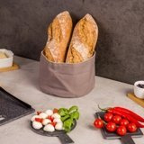 Kenyeres kosár, péksütemény - Ø25x13 cm, ZELLER, taupe