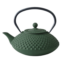 MIKA öntöttvas teáskanna szűrővel, 1250 ml, sötétzöld