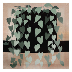 JENNIFER vászonkép, cserepes növény rajza, 28 x 28 cm