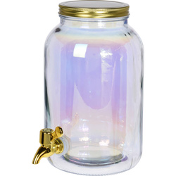 Arany színű csaptelepes üveg, 5,5 l