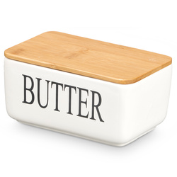 Kerámia vajtartó BUTTER felirattal, 10 x 16,5 x 8,5 cm