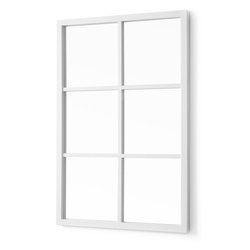 Téglalap alakú tükör muntinokkal, 71 x 49 cm