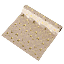 NAINA ünnepi mintás poliészter asztalterítő, 152 x 35 cm