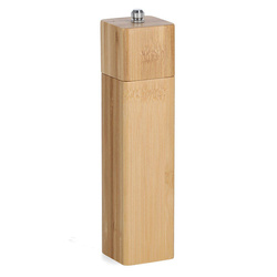 Só- és borsőrlő, bambusz, téglalap alakú