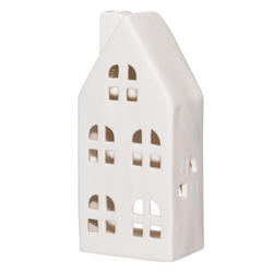 Kerámia ház formájú lámpás, magasság 17 cm