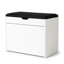 VAULT cipőtartó padkázattal és kihúzható polcokkal, 57 x 30 x 53 cm