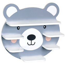 Fali polc gyerekszobába fülekkel, 45 cm