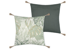 BOTANYS dekoratív párna rojtokkal, 40 x 40 cm