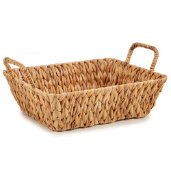 Díszes kosár füllel, 40 x 29 cm, vízi hínár