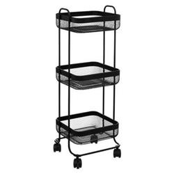 Mayaj kerekes fürdőszobai kocsi, keskeny, fém.